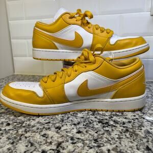 Nike Air Jordan 1 Low Pollen Yellow White Men’s Size 13